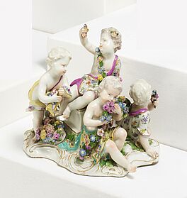 Meissen - Amorettengruppe als Allegorie des Fruehlings, 79866-3, Van Ham Kunstauktionen