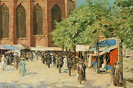 Constantin Gerhardinger - Die Auer Dult auf dem Muenchener Mariahilf Platz, 79352-1, Van Ham Kunstauktionen