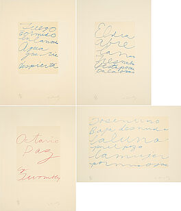 Cy Twombly - Octavio Paz Eight poems Ten drawings, 78020-1, Van Ham Kunstauktionen