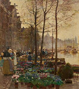 Hans Herrmann - Blumenmarkt in Amsterdam, 73338-7, Van Ham Kunstauktionen