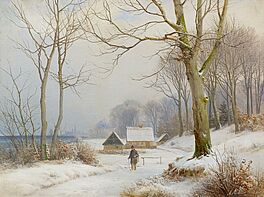 Anders Andersen-Lundby - Wintertag an der Kueste bei Schloss Frederiksborg, 60800-1, Van Ham Kunstauktionen