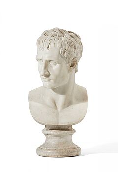 Italien - Monumentale Bueste Napoleon I Bonaparte als Mars Pacificus, 69456-1, Van Ham Kunstauktionen