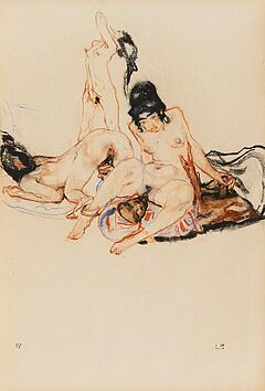 Leo Putz - Ohne Titel Mappe mit 14 erotischen Zeichnungen, 69606-1, Van Ham Kunstauktionen