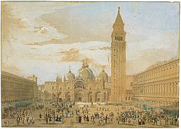 Italienischer Meister - Der Markusplatz in Venedig, 66506-4, Van Ham Kunstauktionen