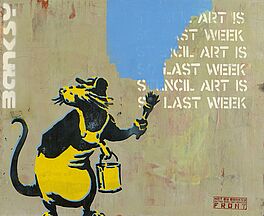 NOT BANKSY and NOT BY BANKSY Stot21STCplanB - 11th Hour RAT original, 67140-3, Van Ham Kunstauktionen