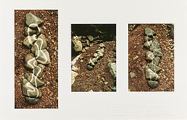 Andy Goldsworthy - River stones scratched white made in dried-up bed of Swindale Beck after a long hot summer over cast began to rain steadily just as I finished, 69302-5, Van Ham Kunstauktionen