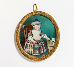Alphonse Bourdin - Portrait eines Maedchens am Tisch, 68350-5, Van Ham Kunstauktionen