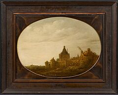 Jacob van der Croos - Duenenlandschaft mit befestigter Stadt, 79500-627, Van Ham Kunstauktionen