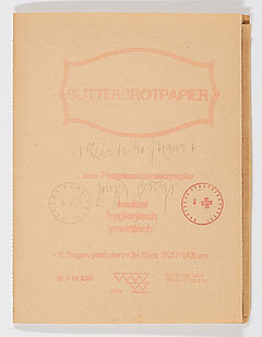 Joseph Beuys - 1 Wirtschaftswert Butterbrotpapier, 70141-5, Van Ham Kunstauktionen