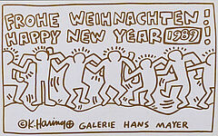 Keith Haring - Frohe Weihnachten Happy New Year 1989, 70070-13, Van Ham Kunstauktionen