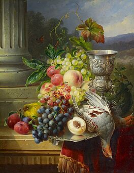 Hendrik Jan Hein - Jagdstillleben mit Fruechten und Silberpokal, 57579-1, Van Ham Kunstauktionen