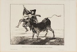 Francisco Jose de Goya y Lucientes - Aveugle enleve sur les cornes dun Taureau, 76000-364, Van Ham Kunstauktionen