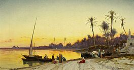 Hermann Corrodi - Abend am Nil, 58444-1, Van Ham Kunstauktionen