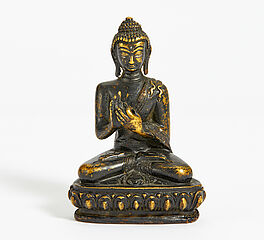 Sitzender Buddha Shakyamuni mit dharmachakra mudra, 65585-1, Van Ham Kunstauktionen