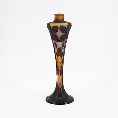 Emile Galle - Grosse Vase mit Irisbluetendekor, 79380-8, Van Ham Kunstauktionen