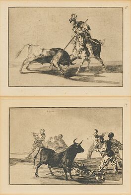 Francisco Jose de Goya y Lucientes - Stierkampf Blaetter 11 und 12 Aus Tauromaquia, 78083-25, Van Ham Kunstauktionen