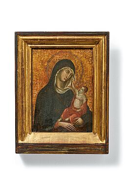 Sienesische Schule - Madonna mit Christuskind, 75695-1, Van Ham Kunstauktionen